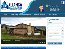 Tablet Screenshot of aliancaimoveisweb.com.br